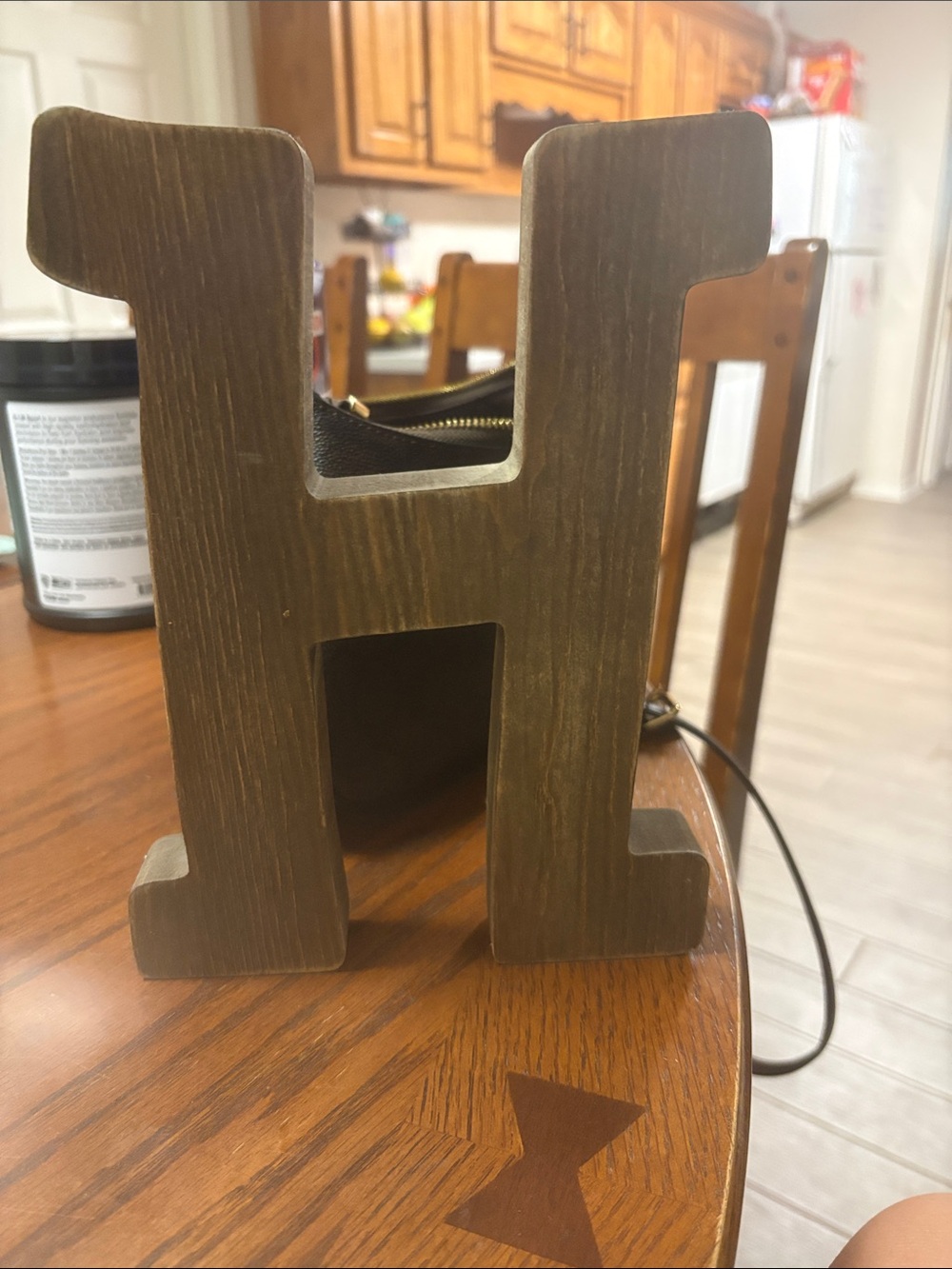 Wooden H Decor